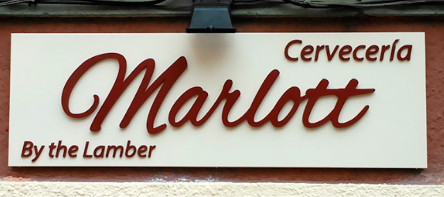 Marlott - Rótulo para fachada